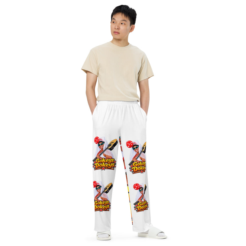 Gokeys Dokeys All-over print unisex wide-leg pants